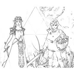 Coloring page: Zelda (Video Games) #113274 - Free Printable Coloring Pages