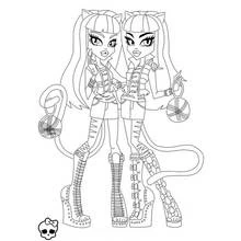 Monster High - Kostenlose Ausmalbilder zum Ausdrucken