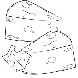 Käse - Kostenlose Ausmalbilder zum Ausdrucken