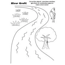 Fluss - Kostenlose Ausmalbilder zum Ausdrucken