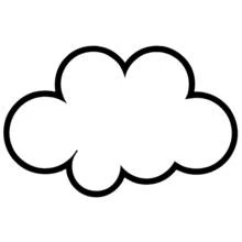 Wolke - Kostenlose Ausmalbilder zum Ausdrucken