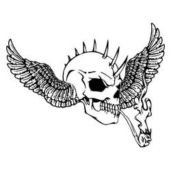 Totenkopf - Kostenlose Ausmalbilder zum Ausdrucken