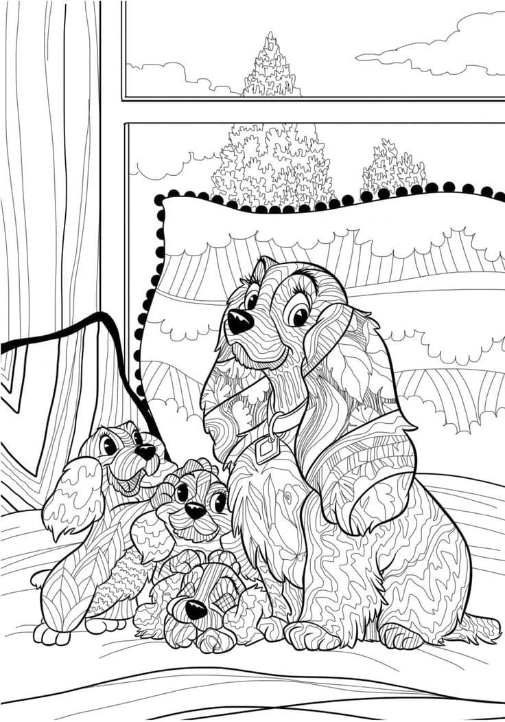 Coloring page: Adult Disney (Adult Coloring) #200103 - Free Printable Coloring Pages
