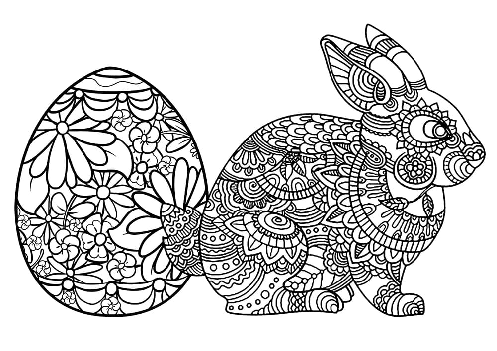 Coloring page: Adult Easter (Adult Coloring) #200156 - Free Printable Coloring Pages