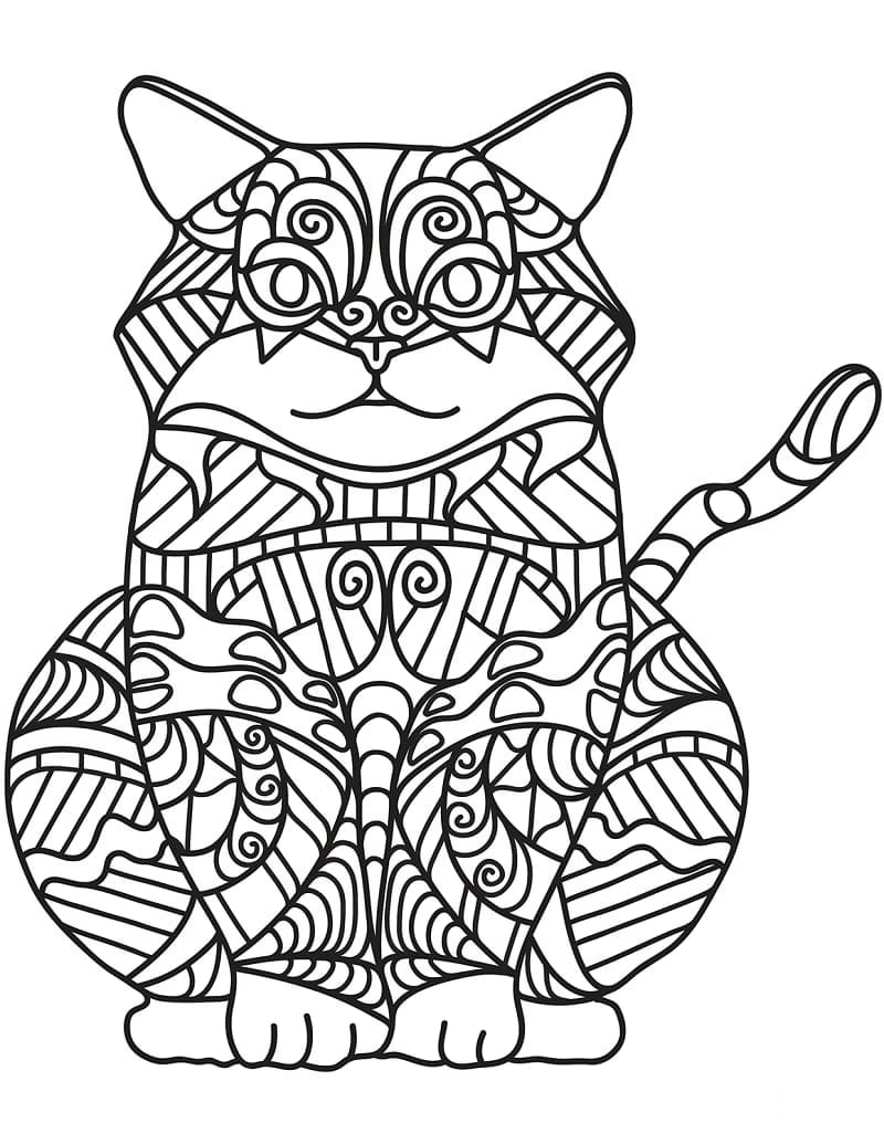Free printable Zentangle coloring page #217482 from Adult Coloring collection
