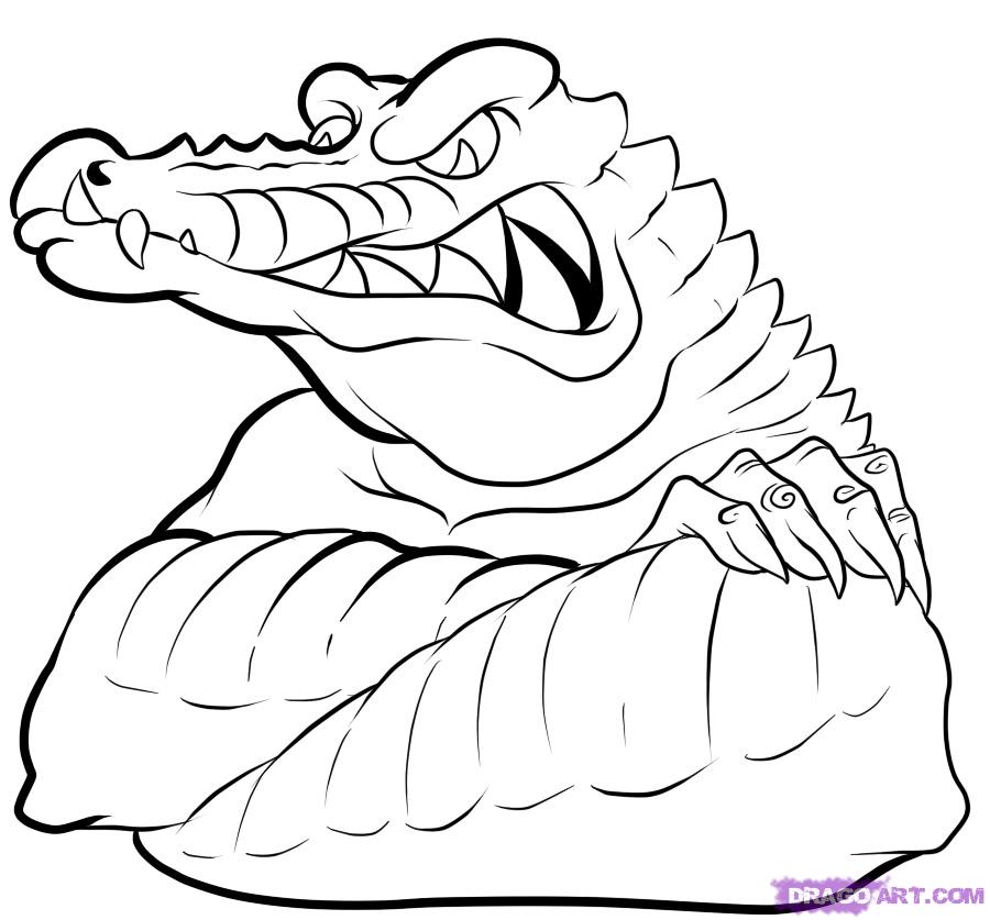 Coloring page: Alligator (Animals) #423 - Free Printable Coloring Pages