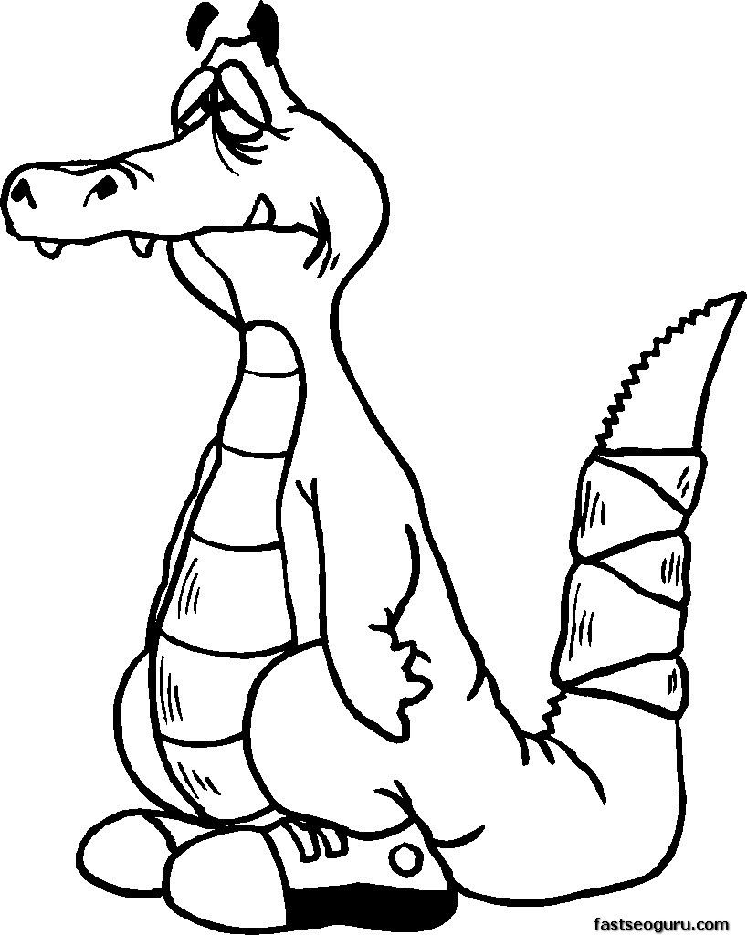 Coloring page: Alligator (Animals) #428 - Free Printable Coloring Pages