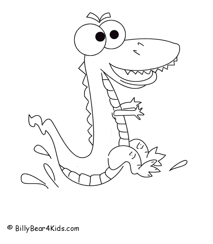 Coloring page: Alligator (Animals) #454 - Free Printable Coloring Pages