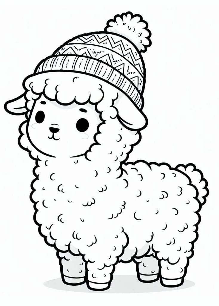 Free printable Alpaca coloring page #217292 from Animals collection