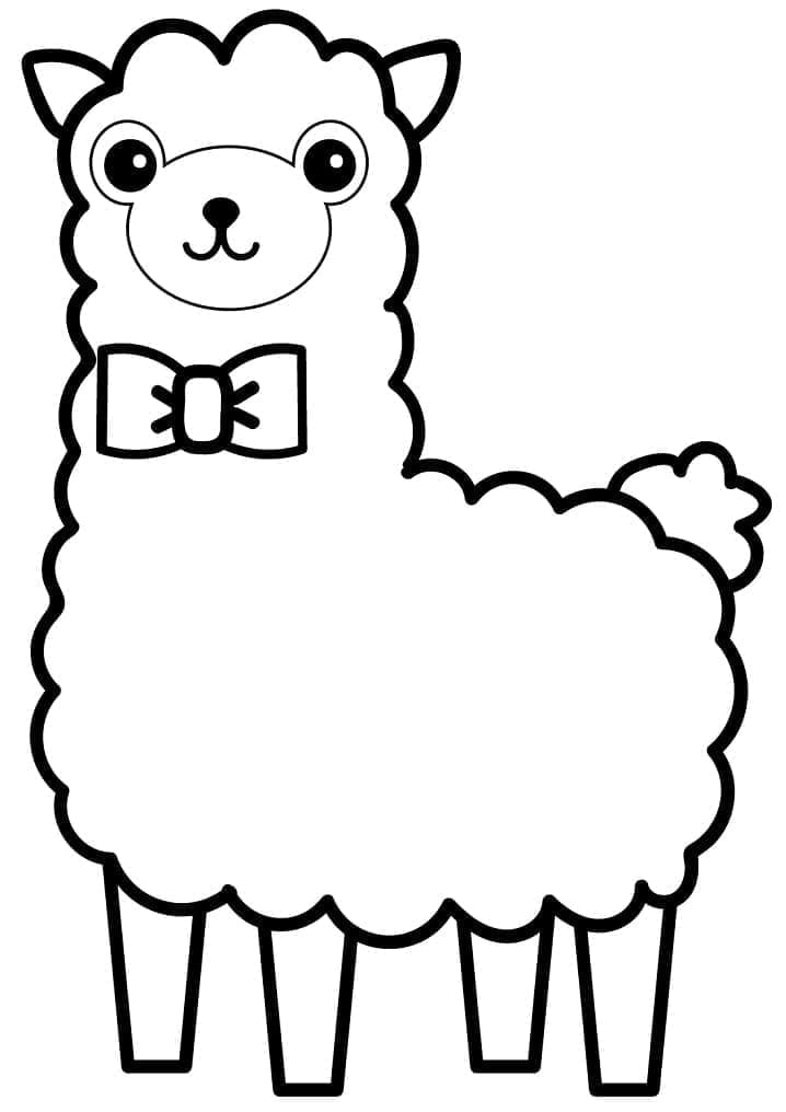 Free printable Alpaca coloring page #217314 from Animals collection