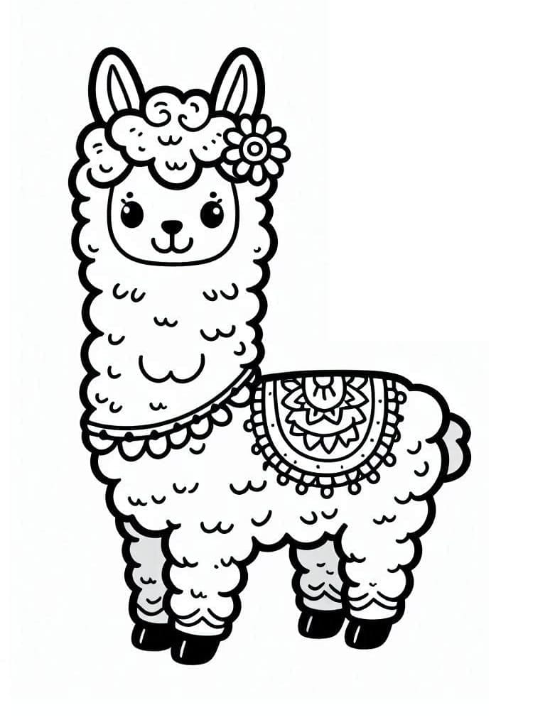 Free printable Alpaca coloring page #217316 from Animals collection