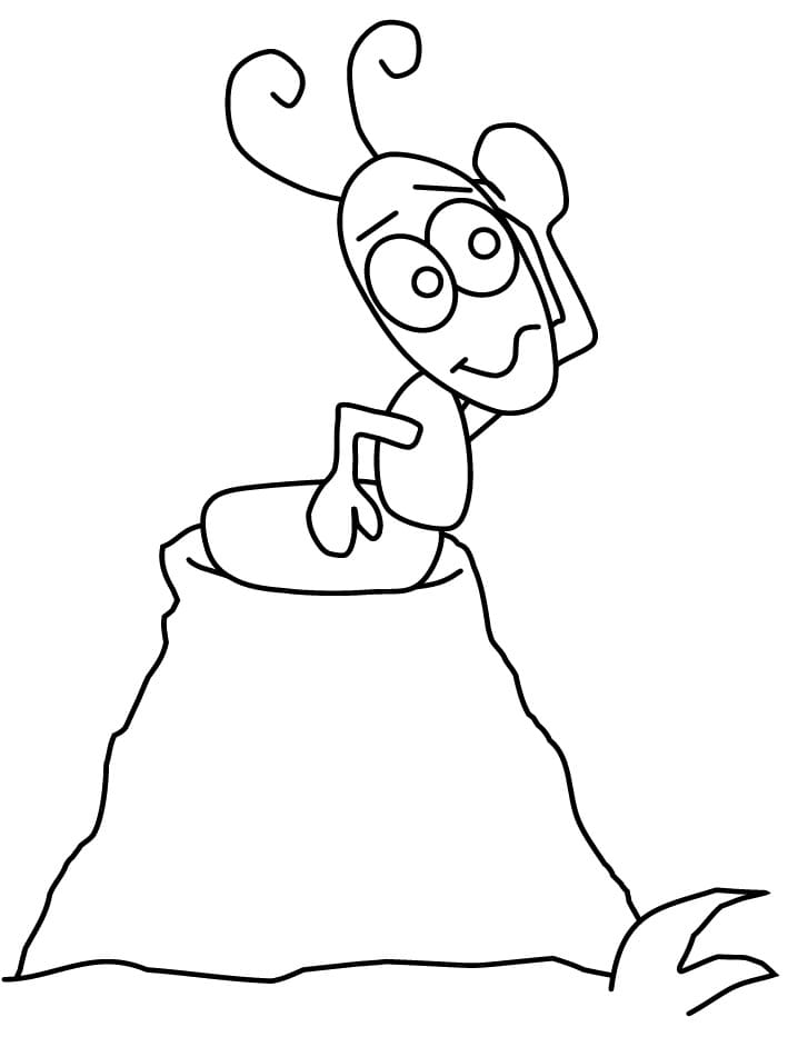 Free printable Ant coloring page #196468 from Animals collection