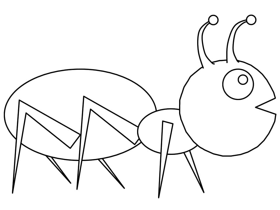 Free printable Ant coloring page #196472 from Animals collection