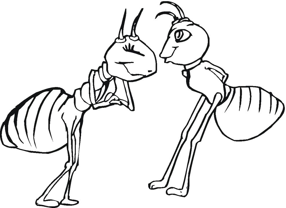 Free printable Ant coloring page #196482 from Animals collection
