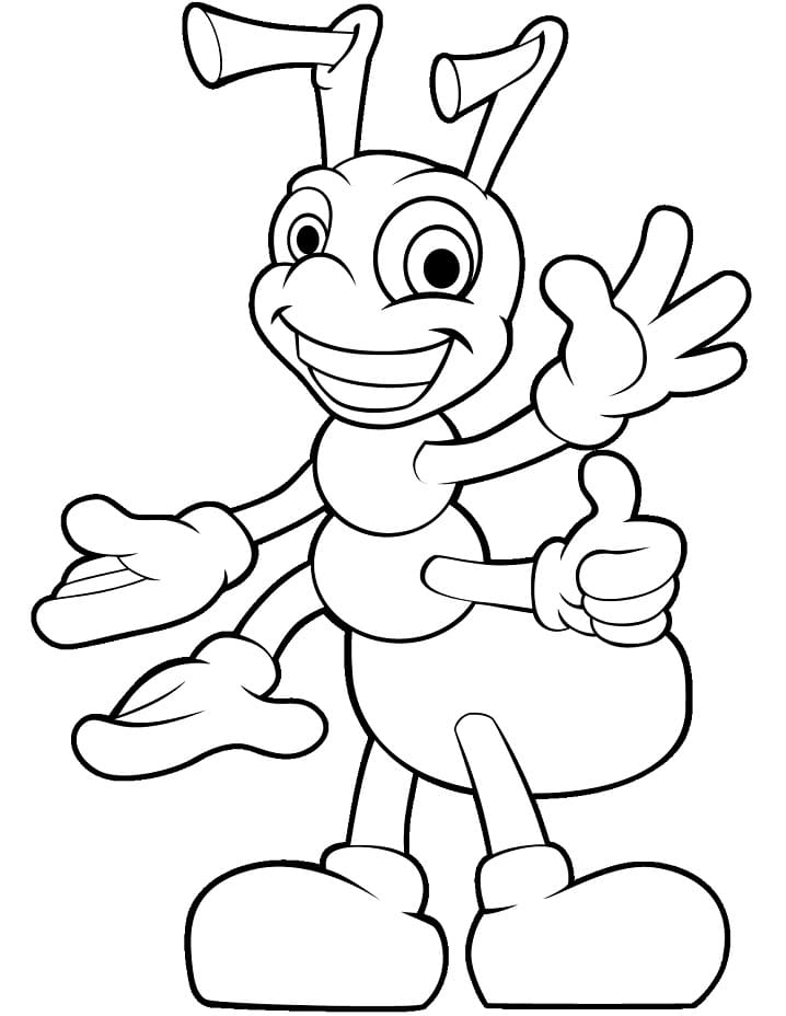 Free printable Ant coloring page #196496 from Animals collection