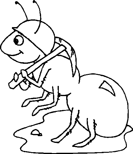 Coloring page: Ant (Animals) #6930 - Printable coloring pages