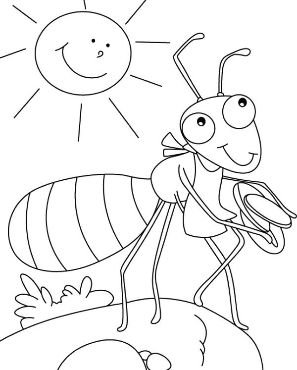 Coloring page: Ant (Animals) #7111 - Free Printable Coloring Pages