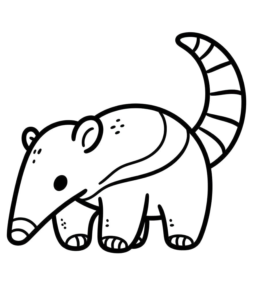 Free printable Anteater coloring page #219638 from Animals collection