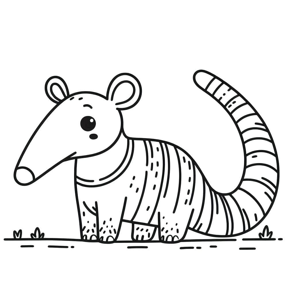 Free printable Anteater coloring page #219639 from Animals collection