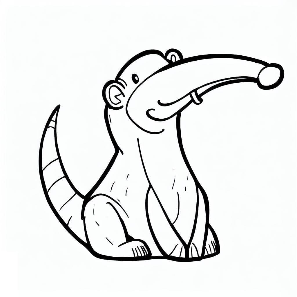 Free printable Anteater coloring page #219650 from Animals collection