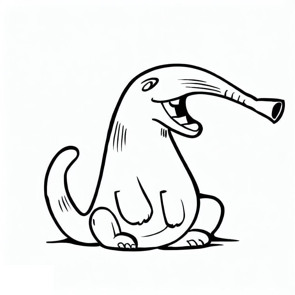 Free printable Anteater coloring page #219651 from Animals collection Free printable Anteater coloring page #219651 from Animals collection