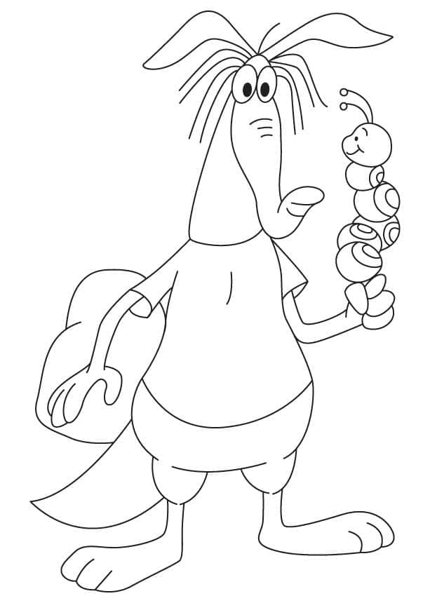 Free printable Anteater coloring page #219653 from Animals collection Free printable Anteater coloring page #219653 from Animals collection