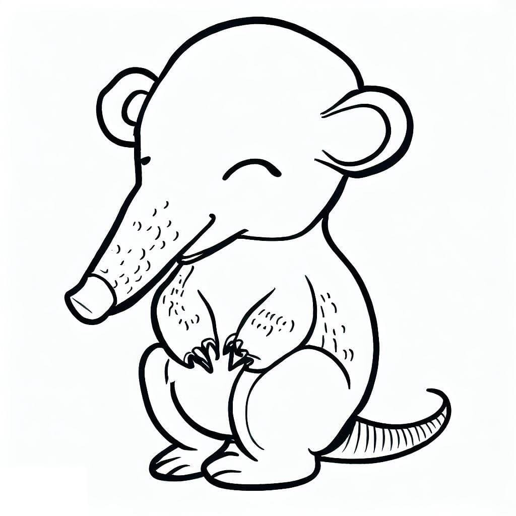 Free printable Anteater coloring page #219658 from Animals collection Free printable Anteater coloring page #219658 from Animals collection