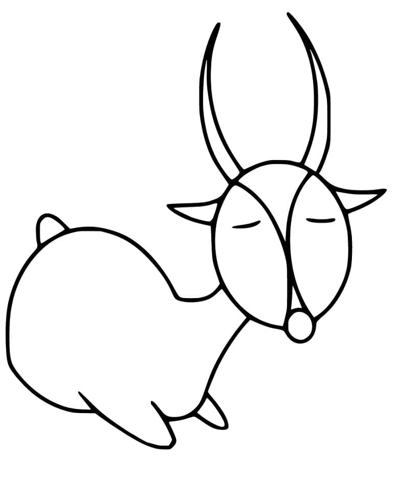 Free printable Antelope coloring page #210748 from Animals collection