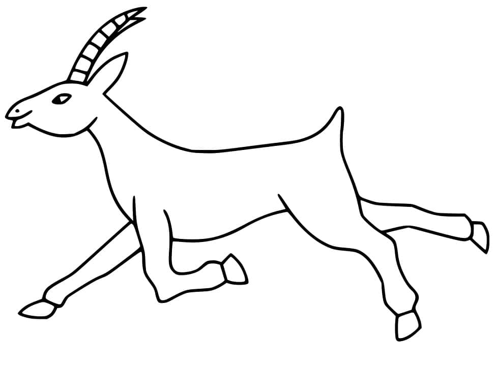 Free printable Antelope coloring page #210756 from Animals collection