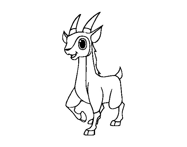 Coloring page: Antelope (Animals) #22624 - Free Printable Coloring Pages