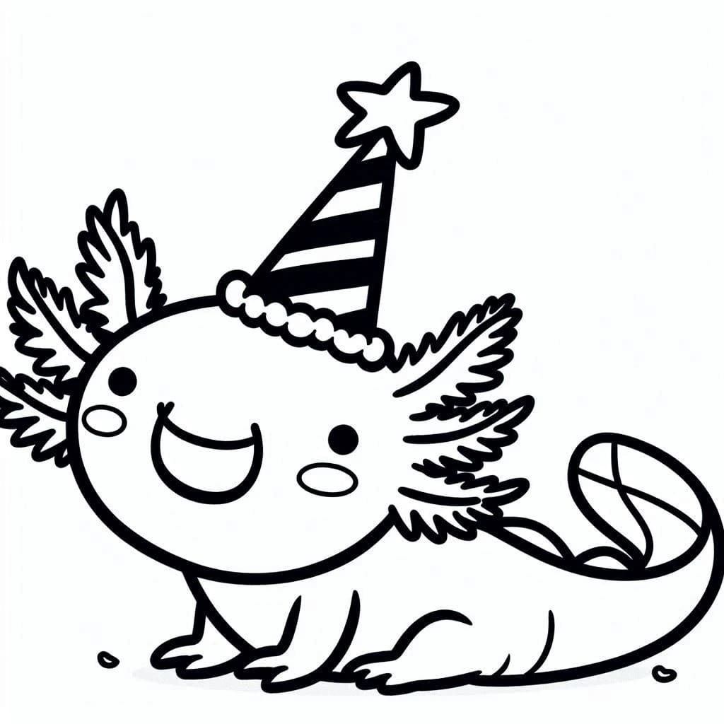 Free printable Axolotl coloring page #220206 from Animals collection Free printable Axolotl coloring page #220206 from Animals collection