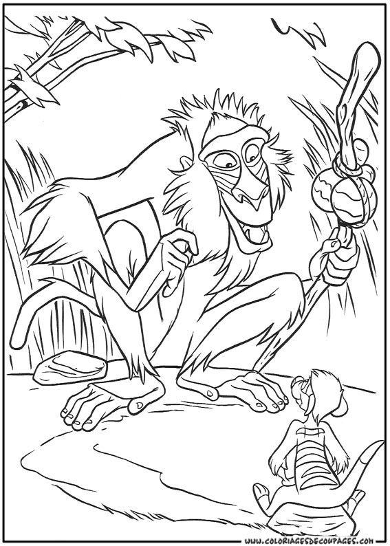 Coloring page: Baboon (Animals) #855 - Free Printable Coloring Pages
