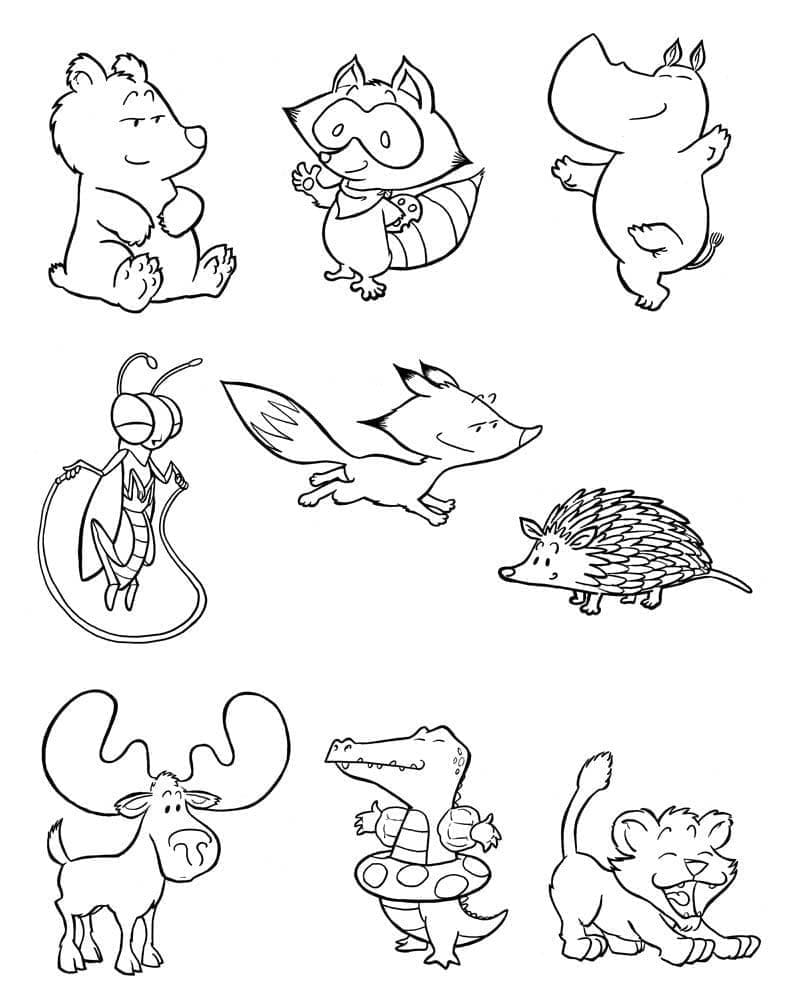 Free printable Baby Animals coloring page #218087 from Animals collection
