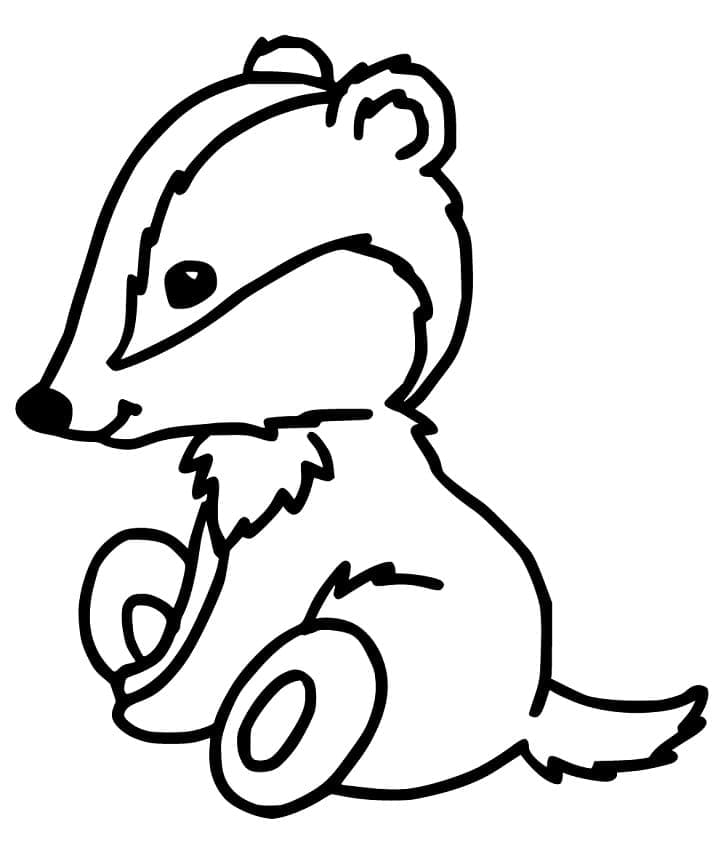 Free printable Badger coloring page #208823 from Animals collection