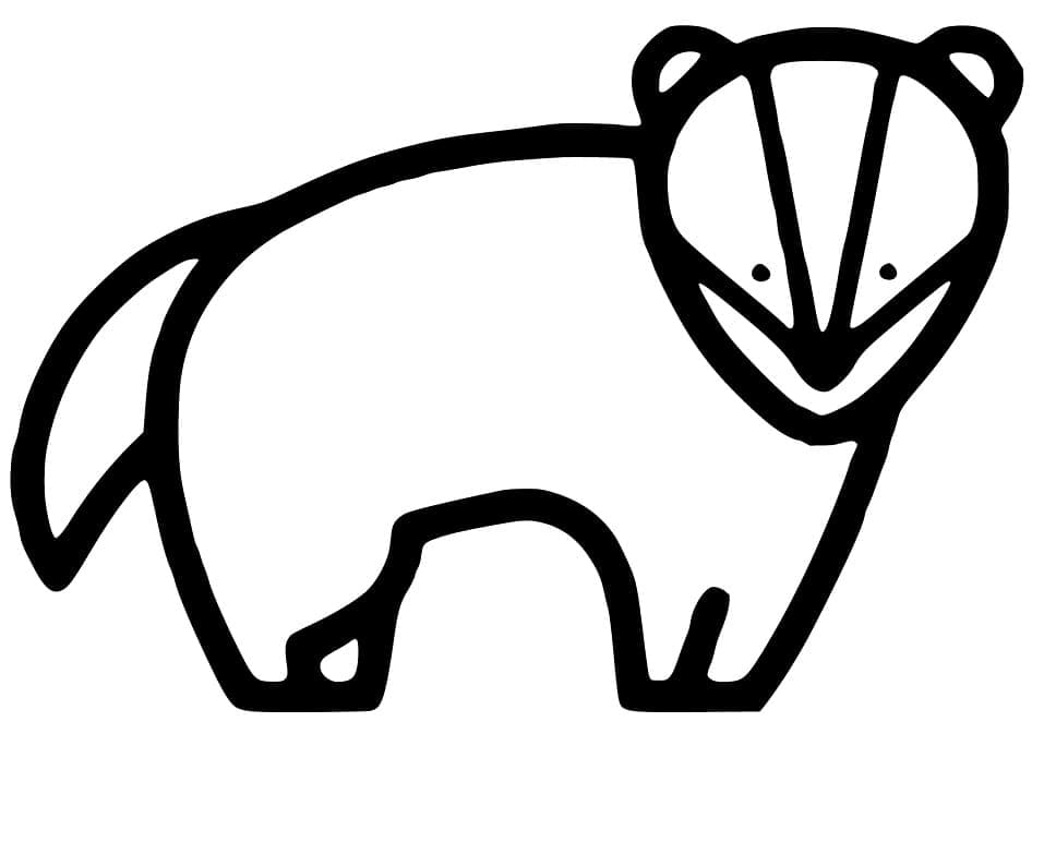 Free printable Badger coloring page #208831 from Animals collection