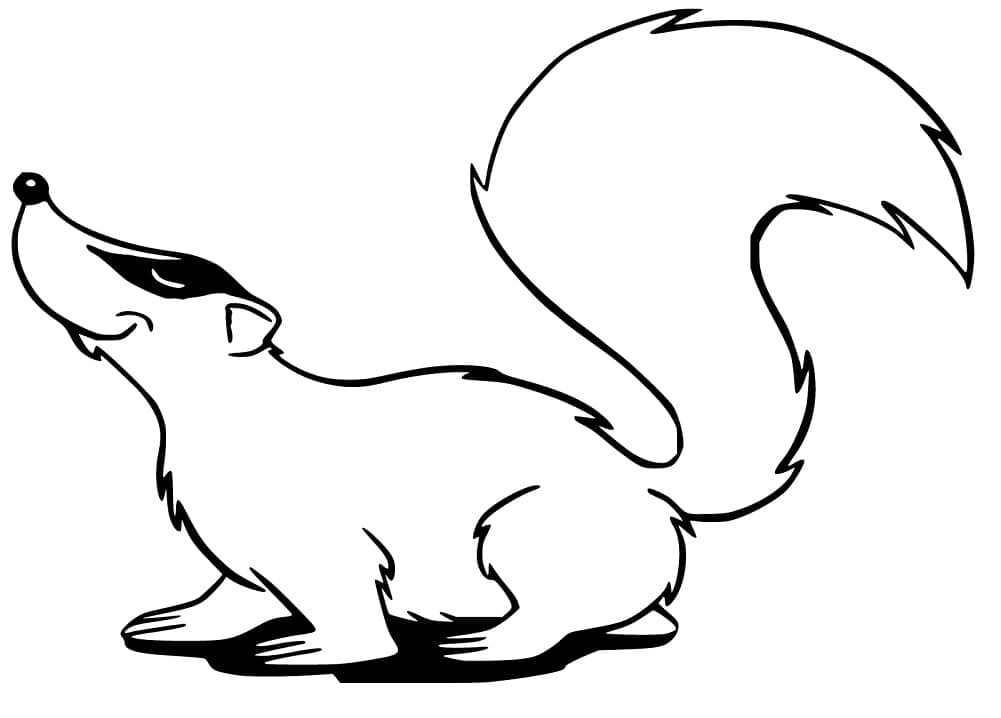 Free printable Badger coloring page #208832 from Animals collection