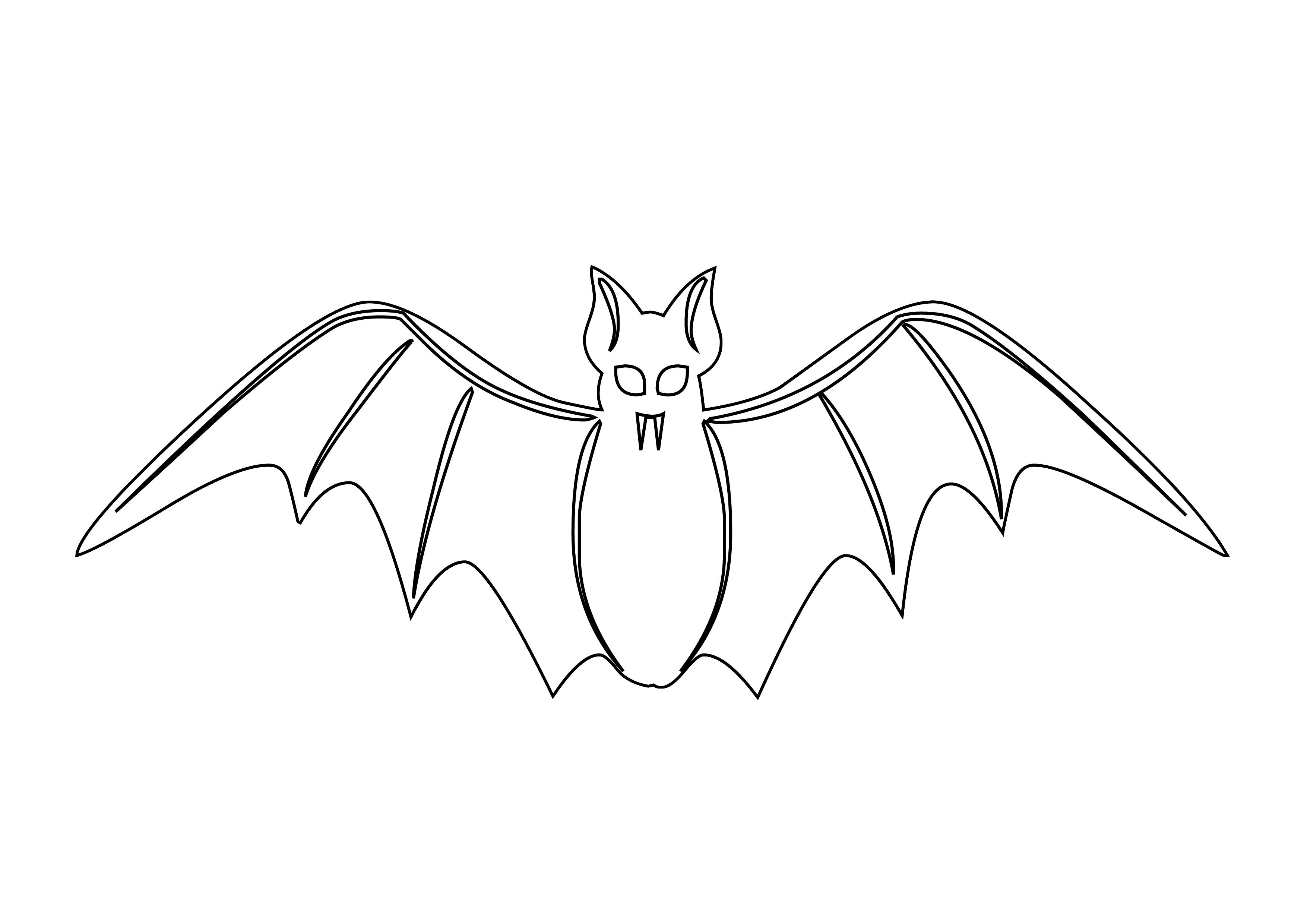 Coloring page: Bat (Animals) #1978 - Free Printable Coloring Pages