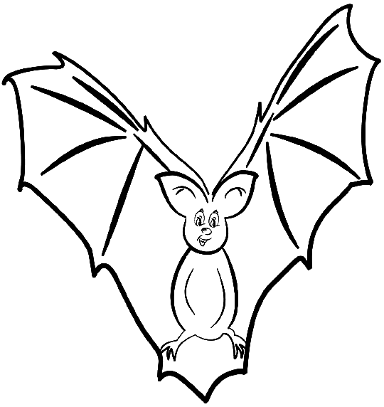 Drawing Bat #2007 (Animals) – Printable coloring pages