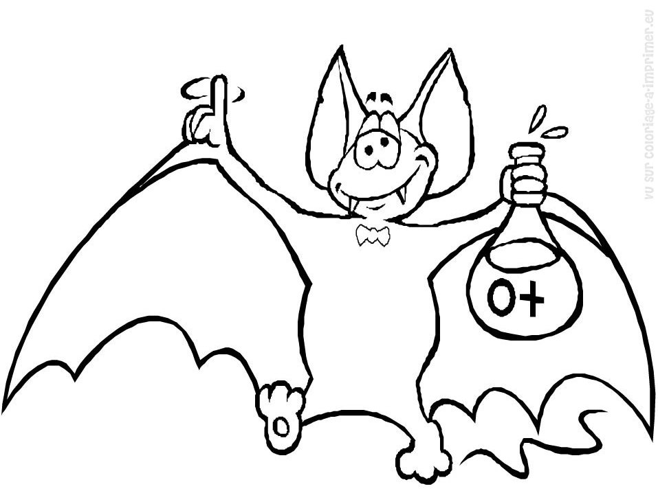 Coloring page: Bat (Animals) #2034 - Free Printable Coloring Pages