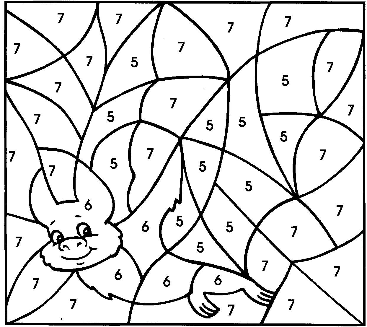 Bat 48 Animals Printable Coloring Pages