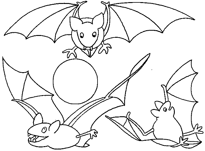 Coloring page: Bat (Animals) #2055 - Printable coloring pages