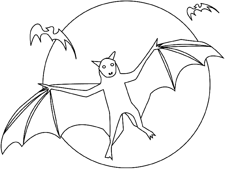 Coloring page: Bat (Animals) #2063 - Free Printable Coloring Pages
