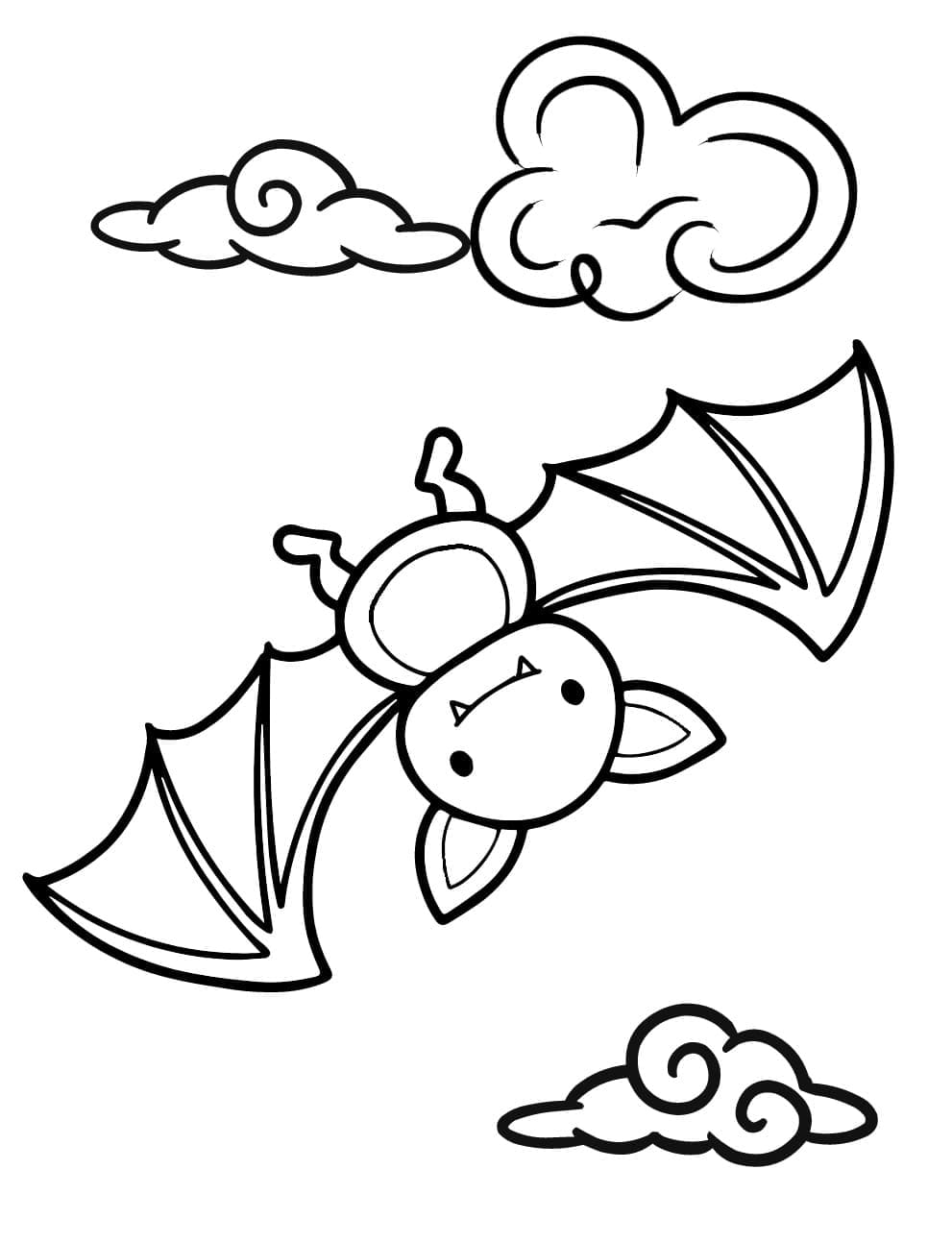 Free printable Bat coloring page #212505 from Animals collection