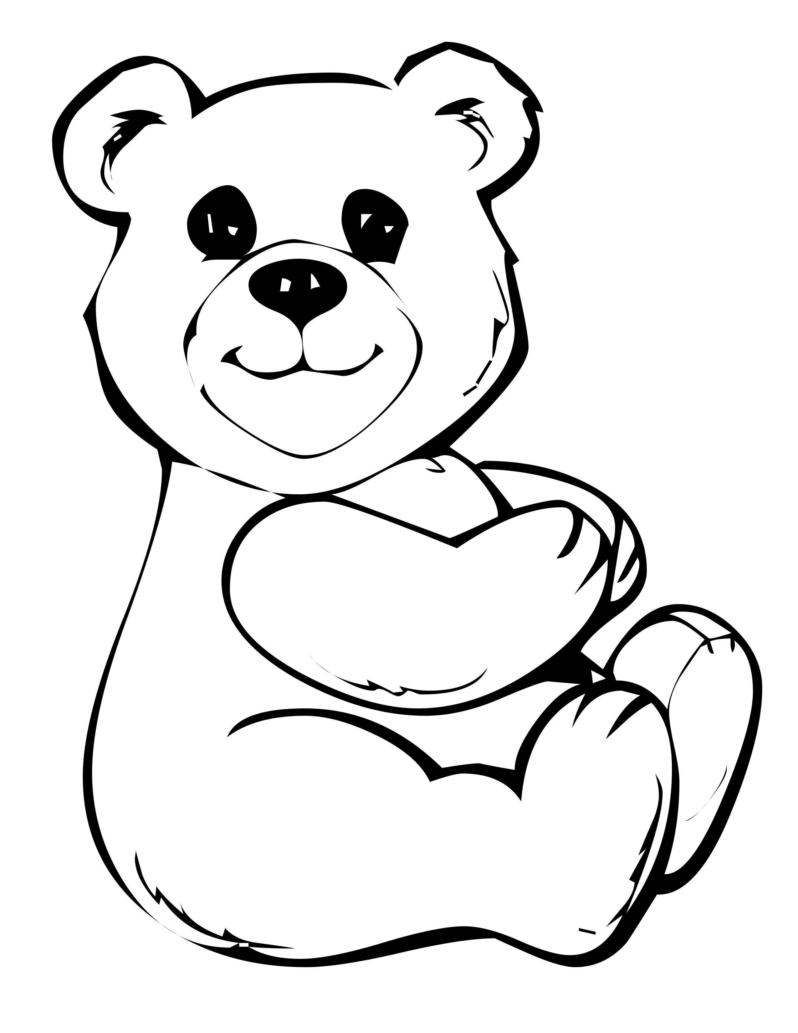 Coloring page: Bear (Animals) #12190 - Free Printable Coloring Pages