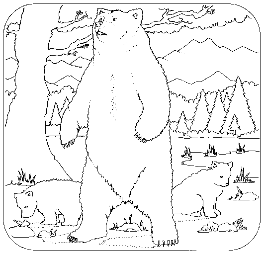 Coloring page: Bear (Animals) #12235 - Free Printable Coloring Pages
