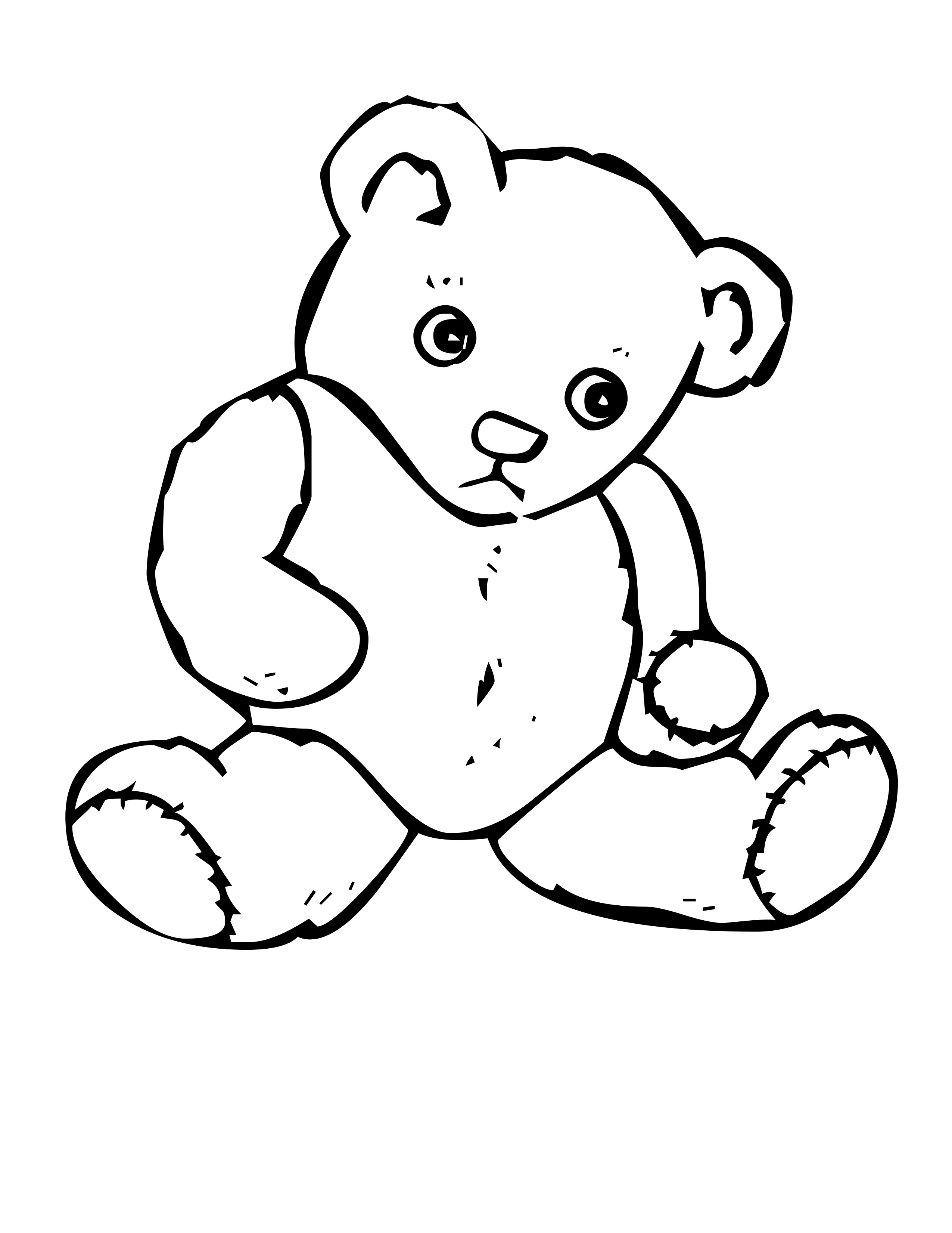 Drawing Bear 20 Animals – Printable coloring pages