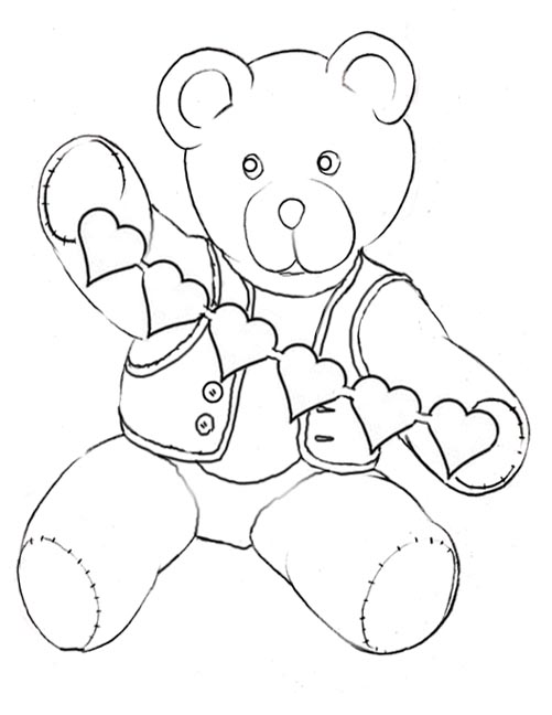Coloring page: Bear (Animals) #12358 - Printable coloring pages