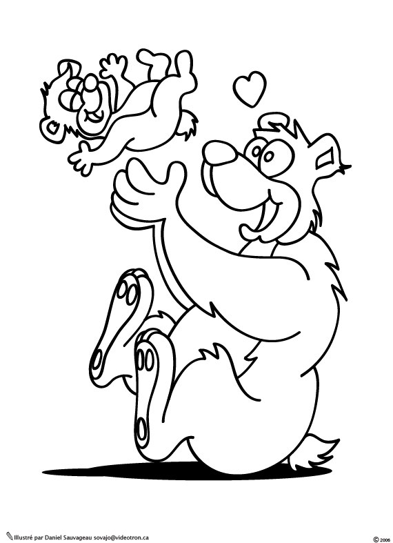 Coloring page: Bear (Animals) #12377 - Free Printable Coloring Pages