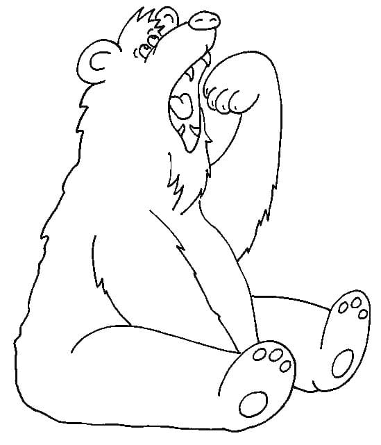 Free printable Bear coloring page #180709 from Animals collection