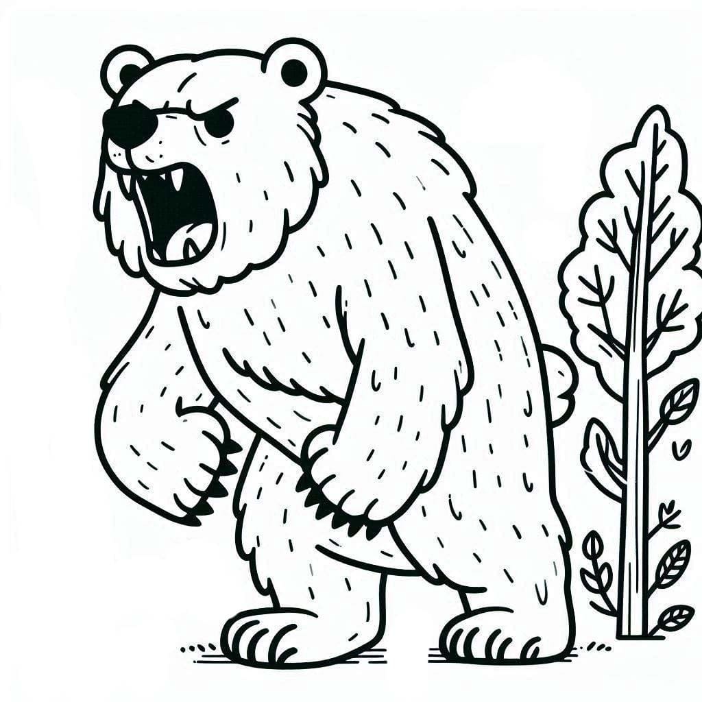 Free printable Bear coloring page #217192 from Animals collection